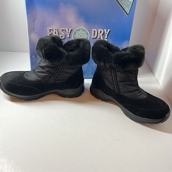 Easy Street Easy Dry by Frosty Waterproof Boots Black size 6M - Picture 2 of 5